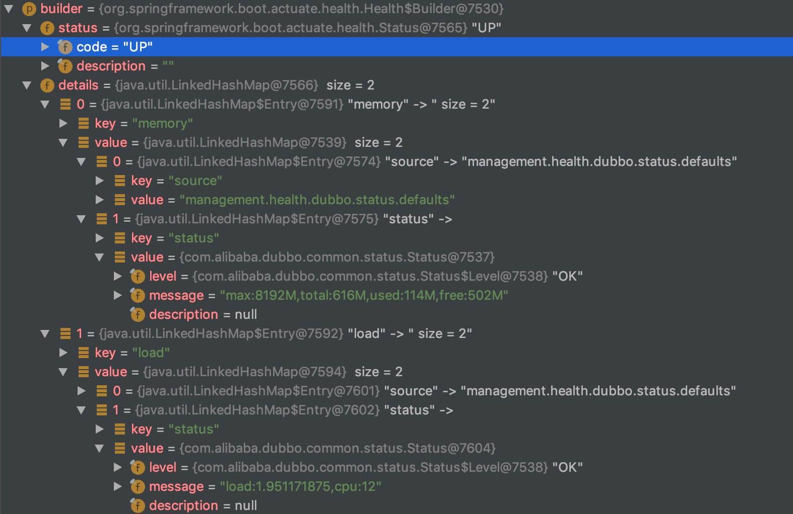 `builder` 结果