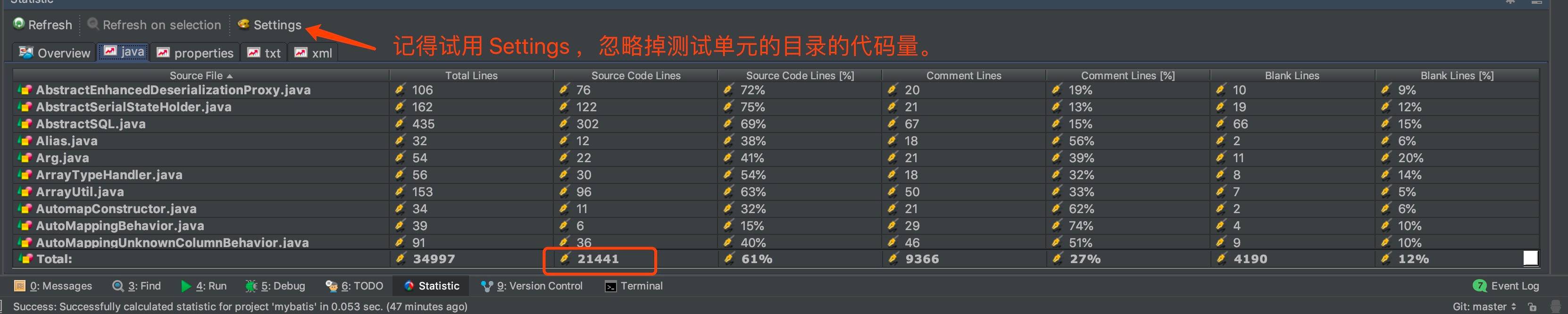 Statistic 统计代码量