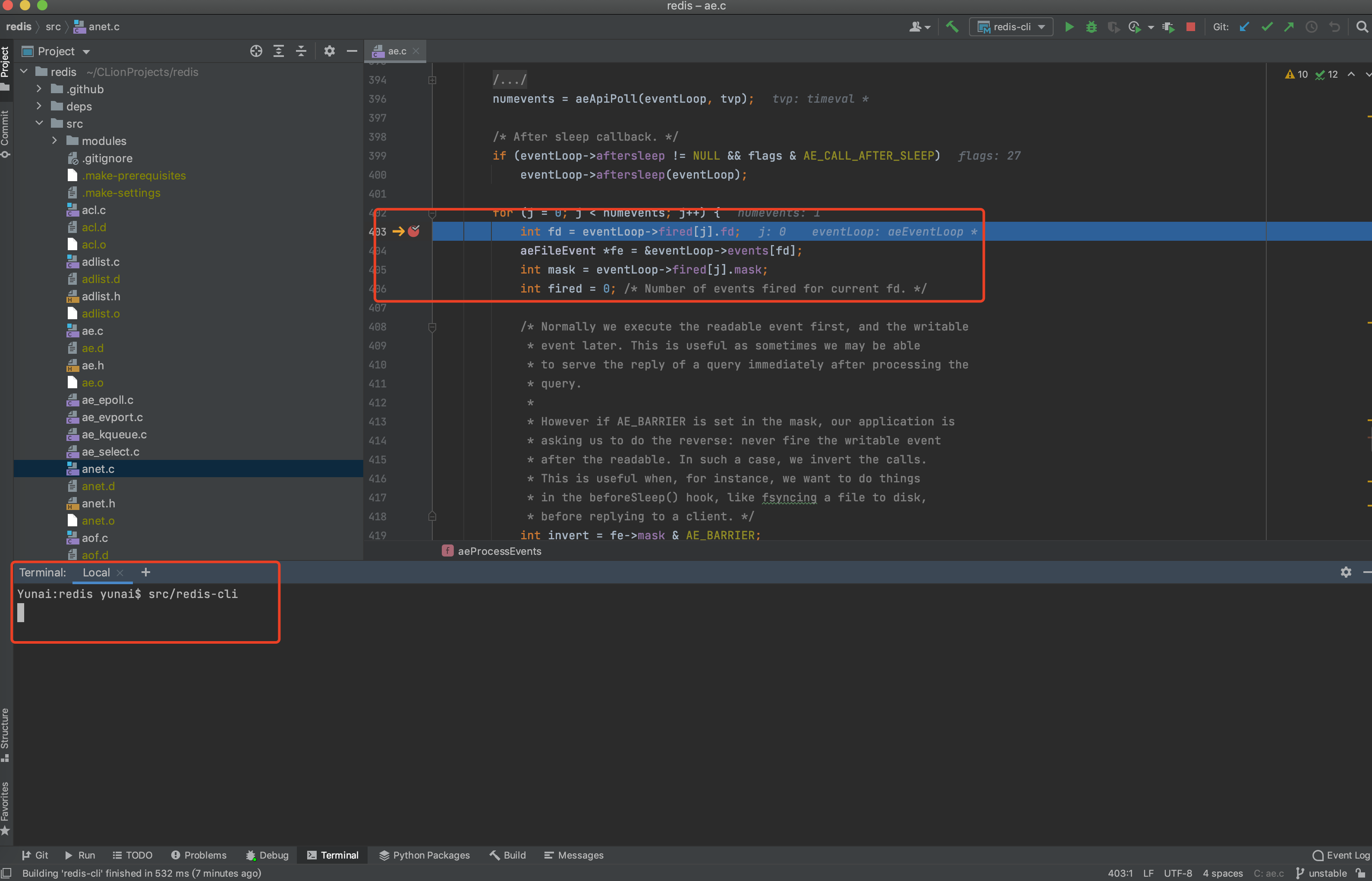 启动 Redis Client